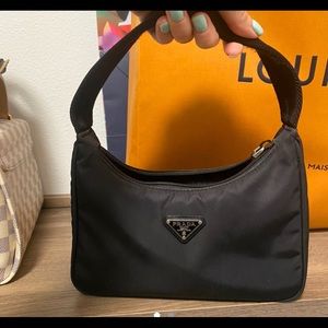 Prada nylon hobo bag mini